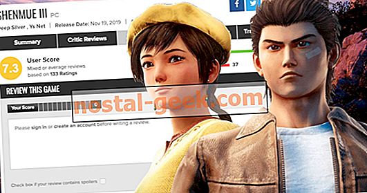 Shenmue 3의 메타 크리틱 점수는 가짜 계정으로 인해 증가 할 수 있습니다